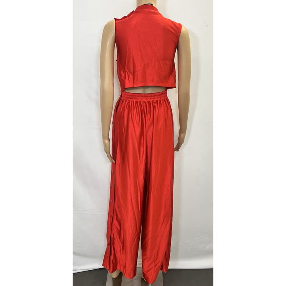 Nike Sportswear Icon Clash Red Retro Jumpsuit X-Small EUC Snaps Benefits Charity - Picture 6 of 15